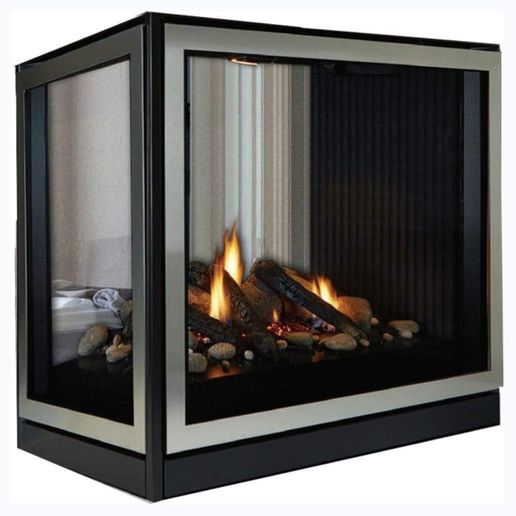 Empire 36" Tahoe Premium Peninsula Propane Gas Direct Vent Fireplace - Millivolt Control With On/Off Switch