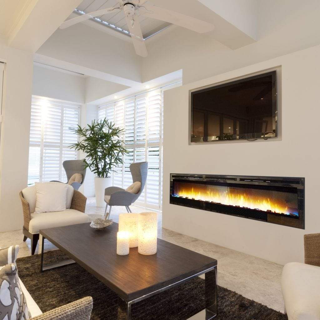 Empire Nexfire Wall-Mount 74 Inch Linear Electric Fireplace