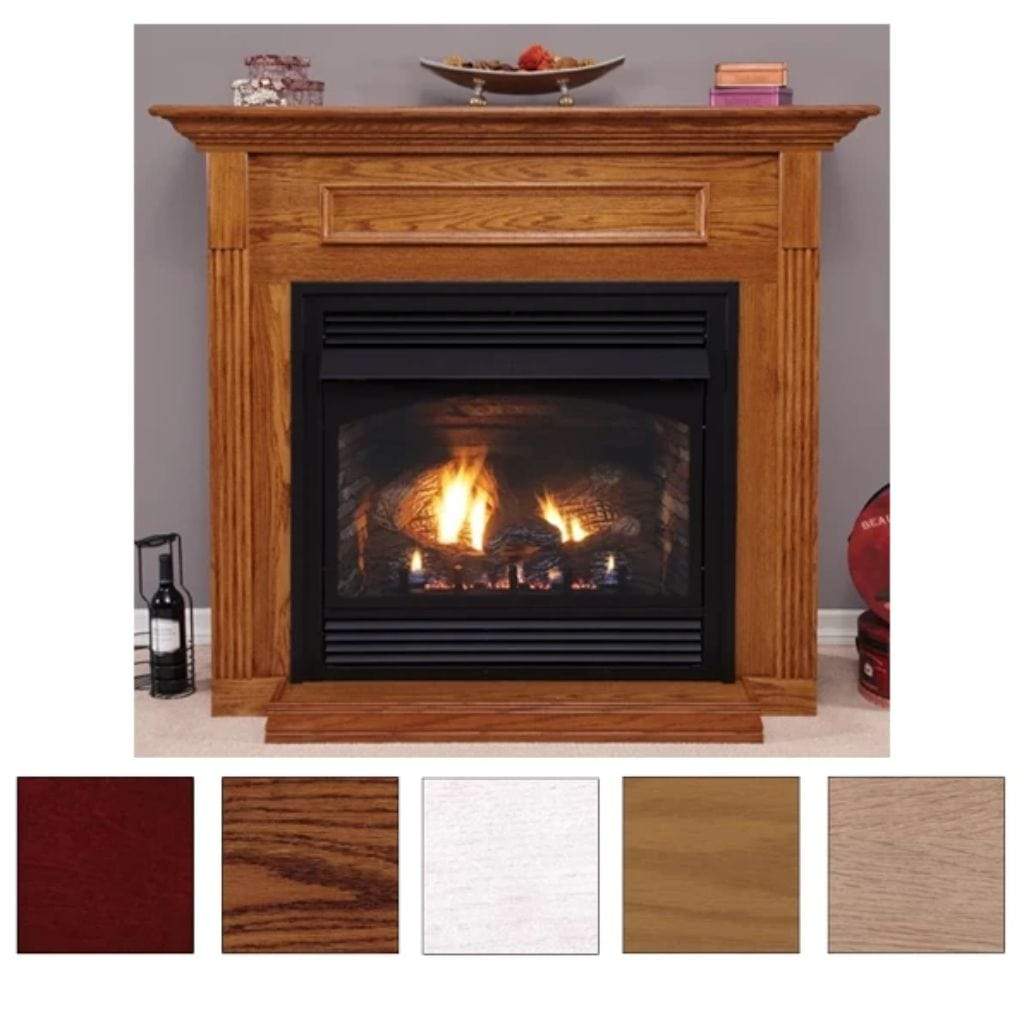 Empire | Wooden Mantel Cabinet with Base for 24" Vail Fireplaces
