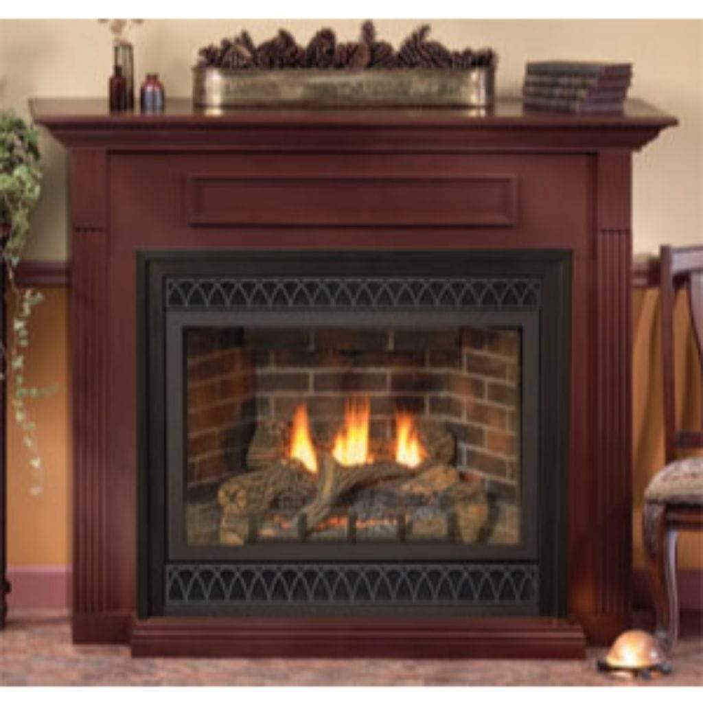 Empire | Wooden Mantel Cabinet with Base for 24" Vail Fireplaces