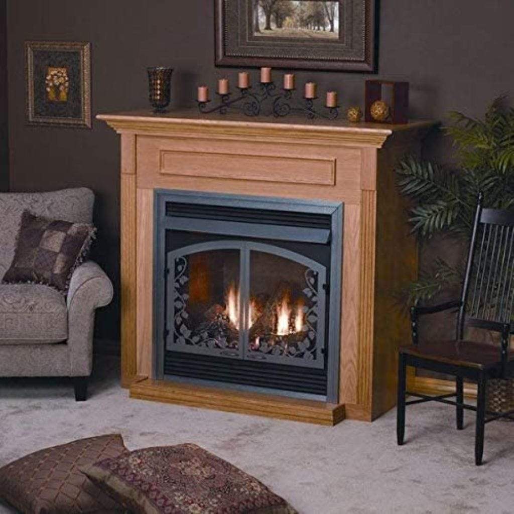 Empire | Wooden Mantel Cabinet with Base for 36" Fireplaces and Fireboxes