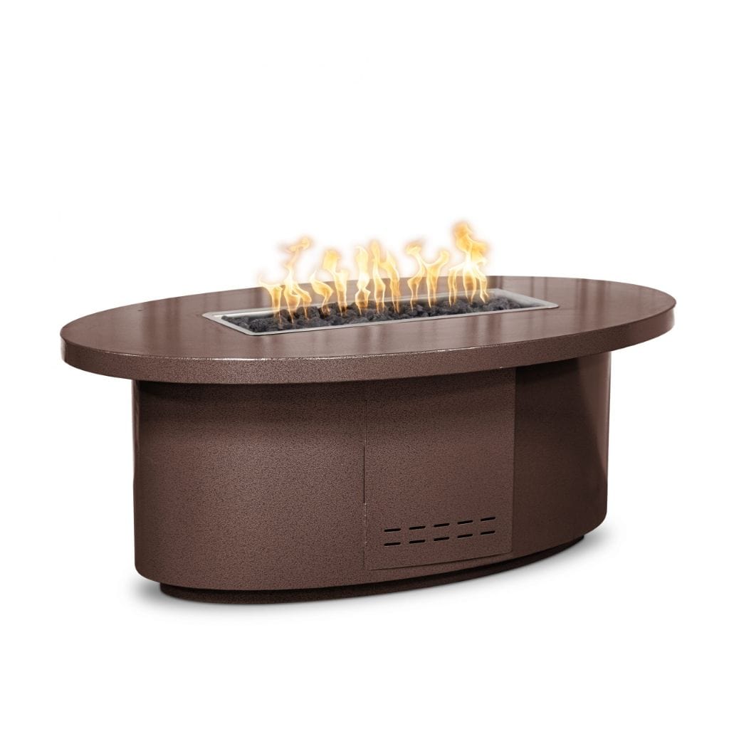 72" Vallejo Powder Coated Steel Rectangle Fire Pit - The Outdoor Plus