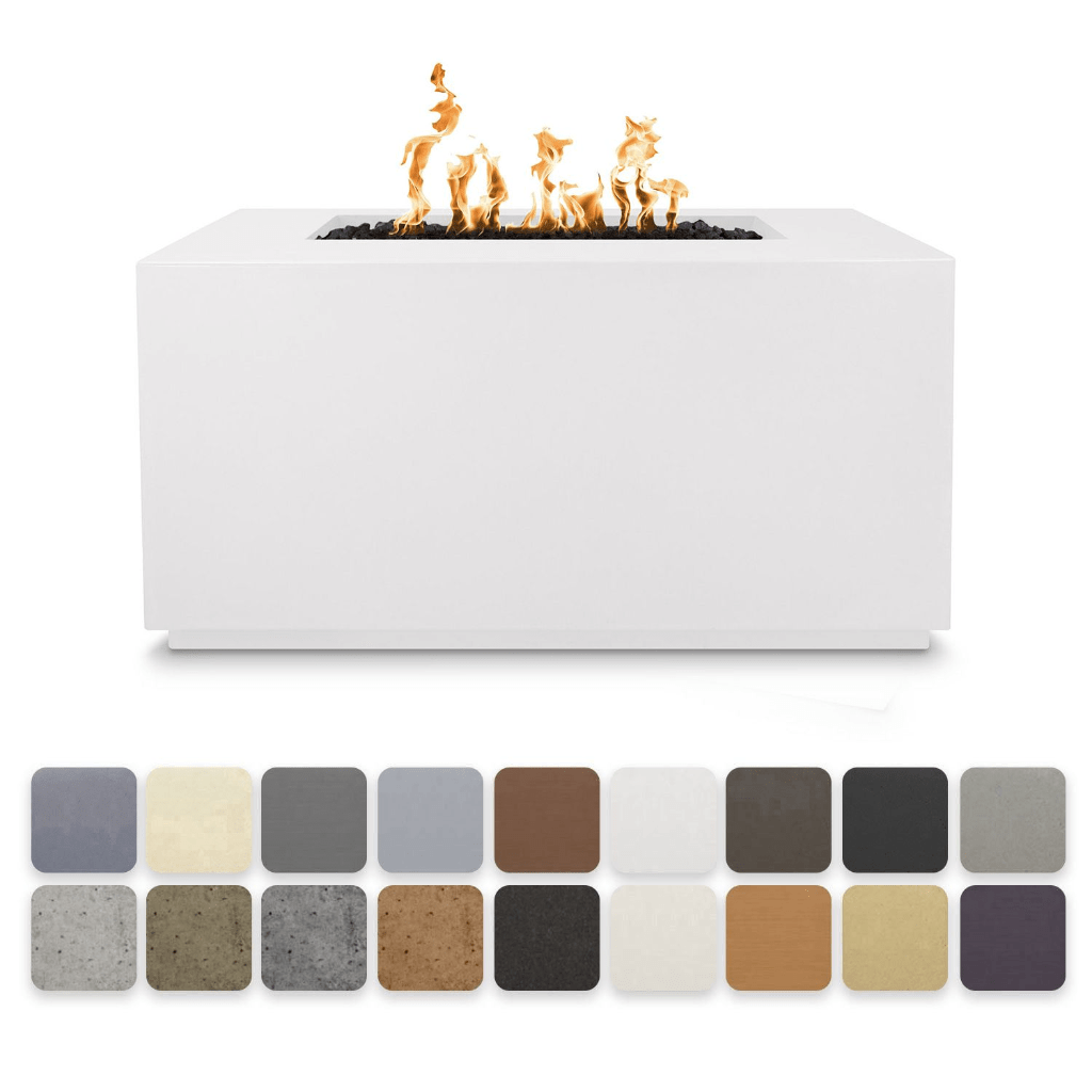 The Outdoor Plus 60 Inch Pismo GFRC Concrete Rectangle Liquid Propane Fire Pit