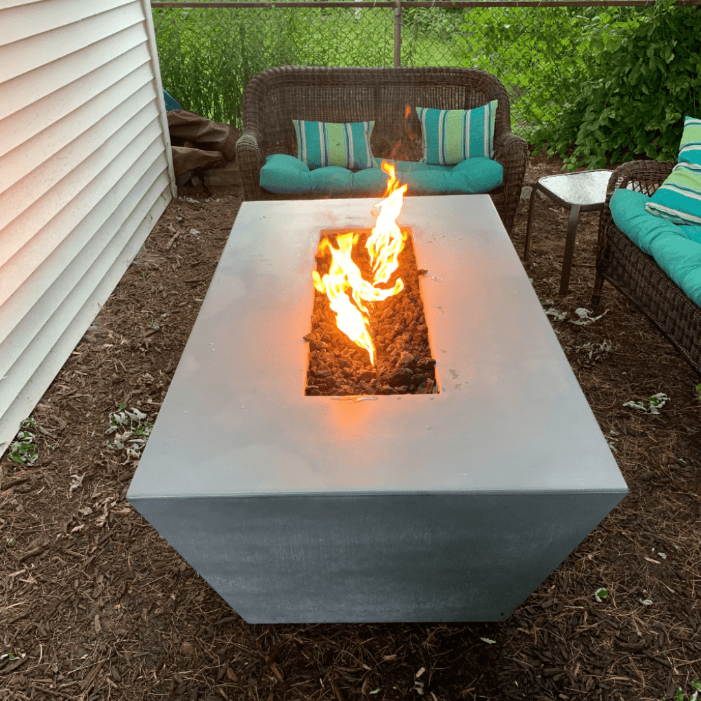 Portable Propane Fire pit | Outdoor Concrete Fire pit