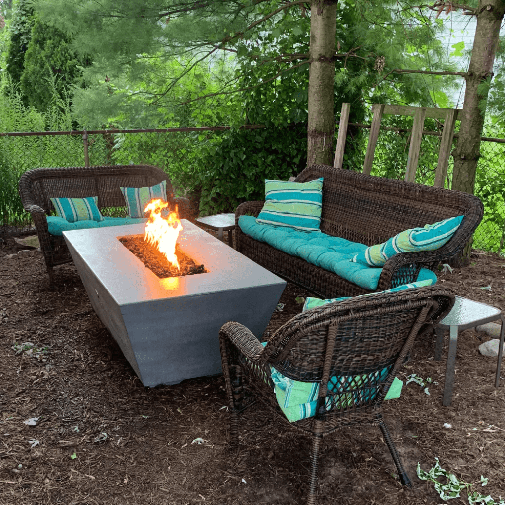 Portable Propane Fire pit | Outdoor Concrete Fire pit