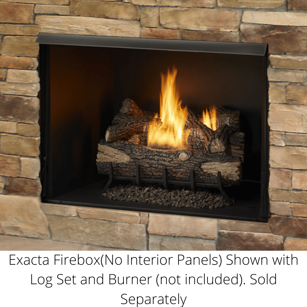 Monessen - 42" Exacta Vent Free Circulating Clean Face Firebox with Interior Panels