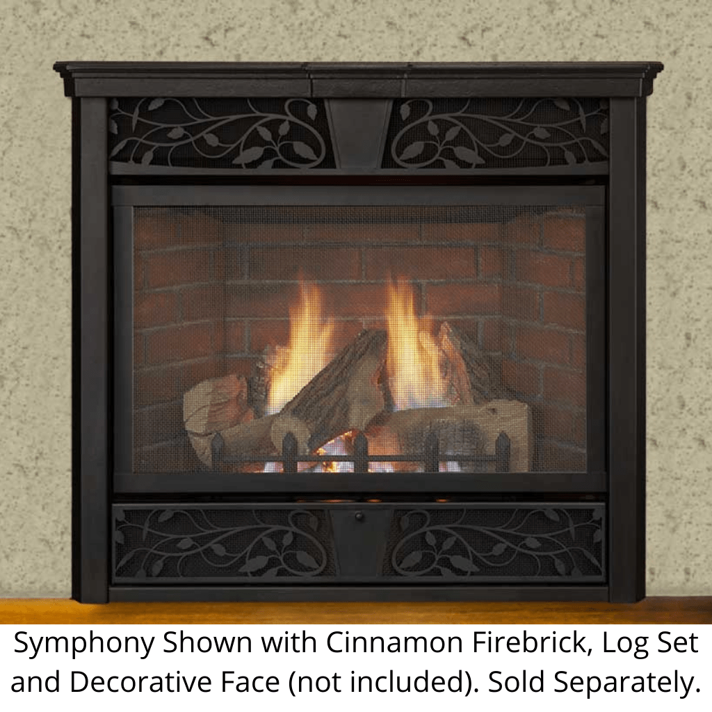 Monessen Vent Free Traditional Style 32 Inch Symphony Fireplace