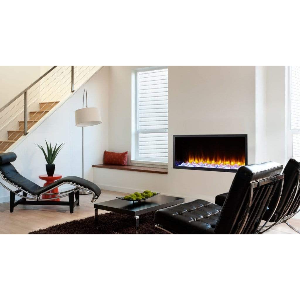 SimpliFire Scion 43 Inch Built-In Wall Mounted Indoor/Outdoor Linear Electric Fireplace