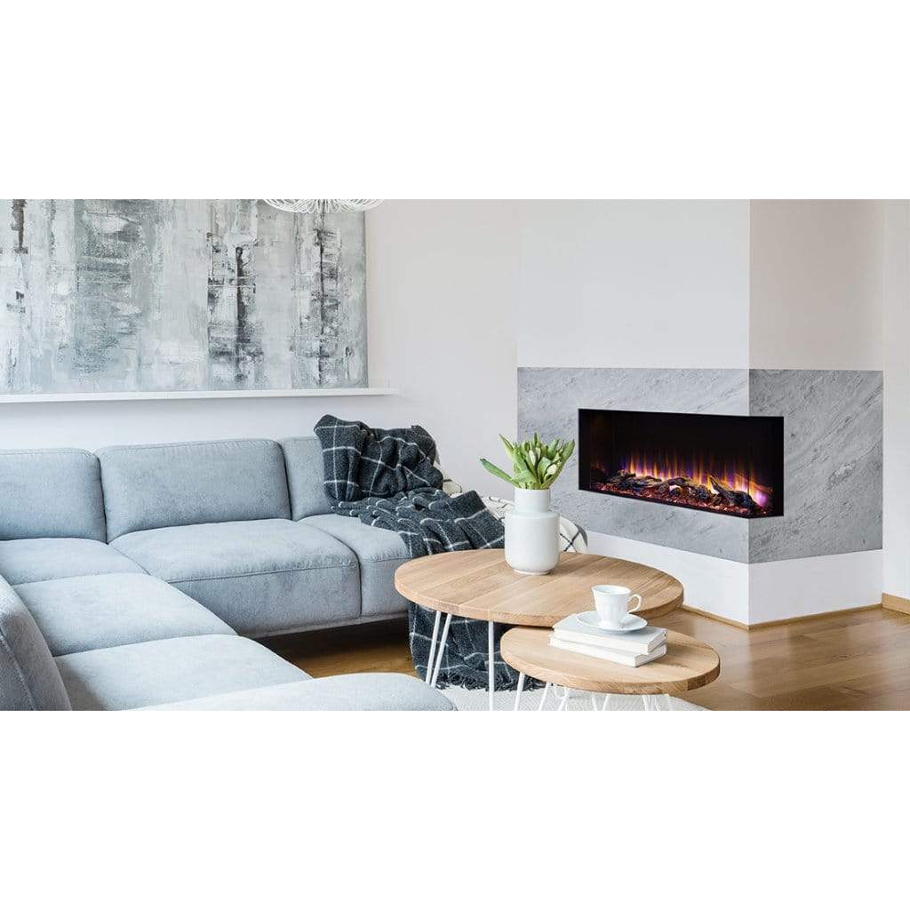SimpliFire 43 Inch Scion Trinity Built-In Linear 3-Sided Electric Fireplace