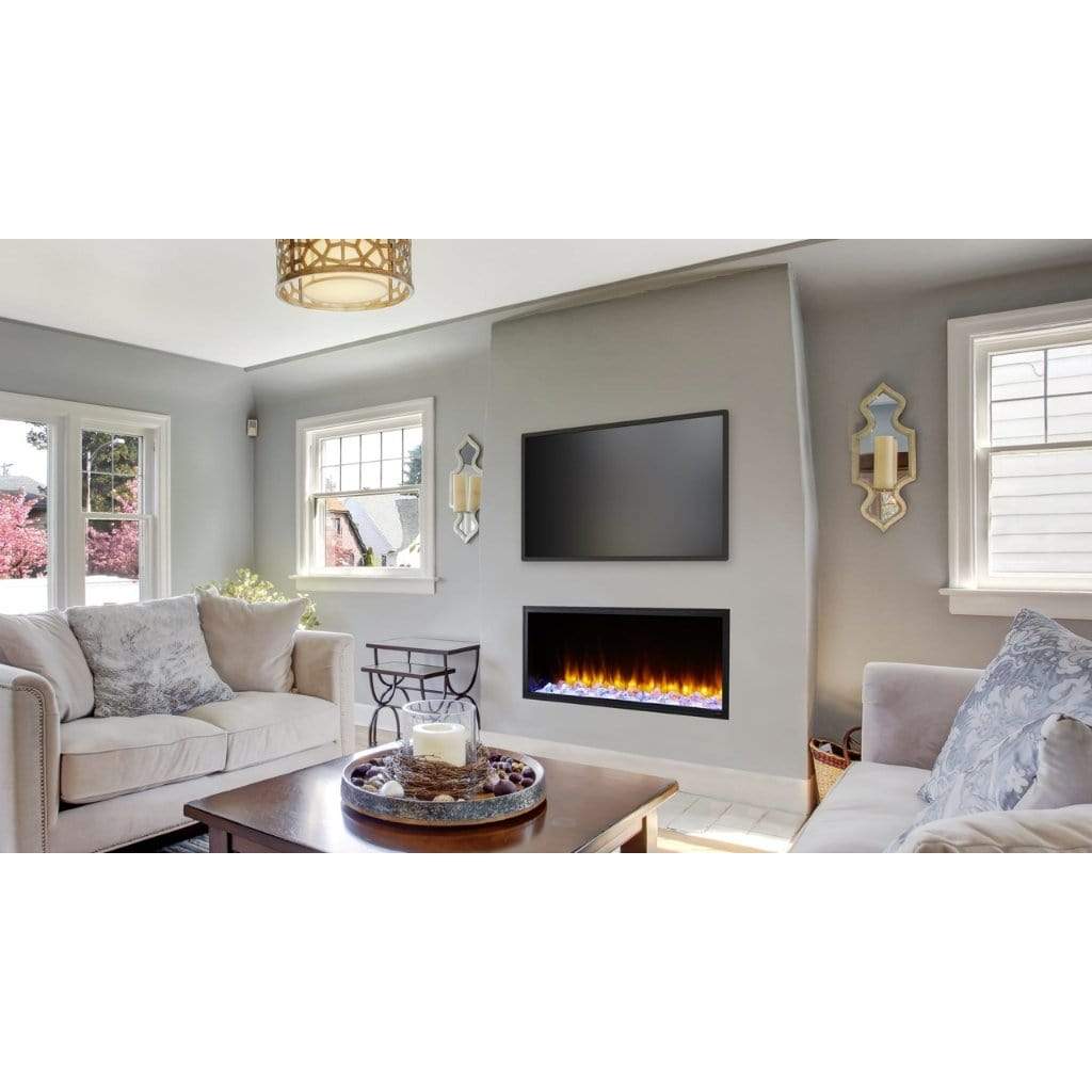 SimpliFire Scion 55 Inch Built-In Wall Mounted Indoor/Outdoor Linear Electric Fireplace
