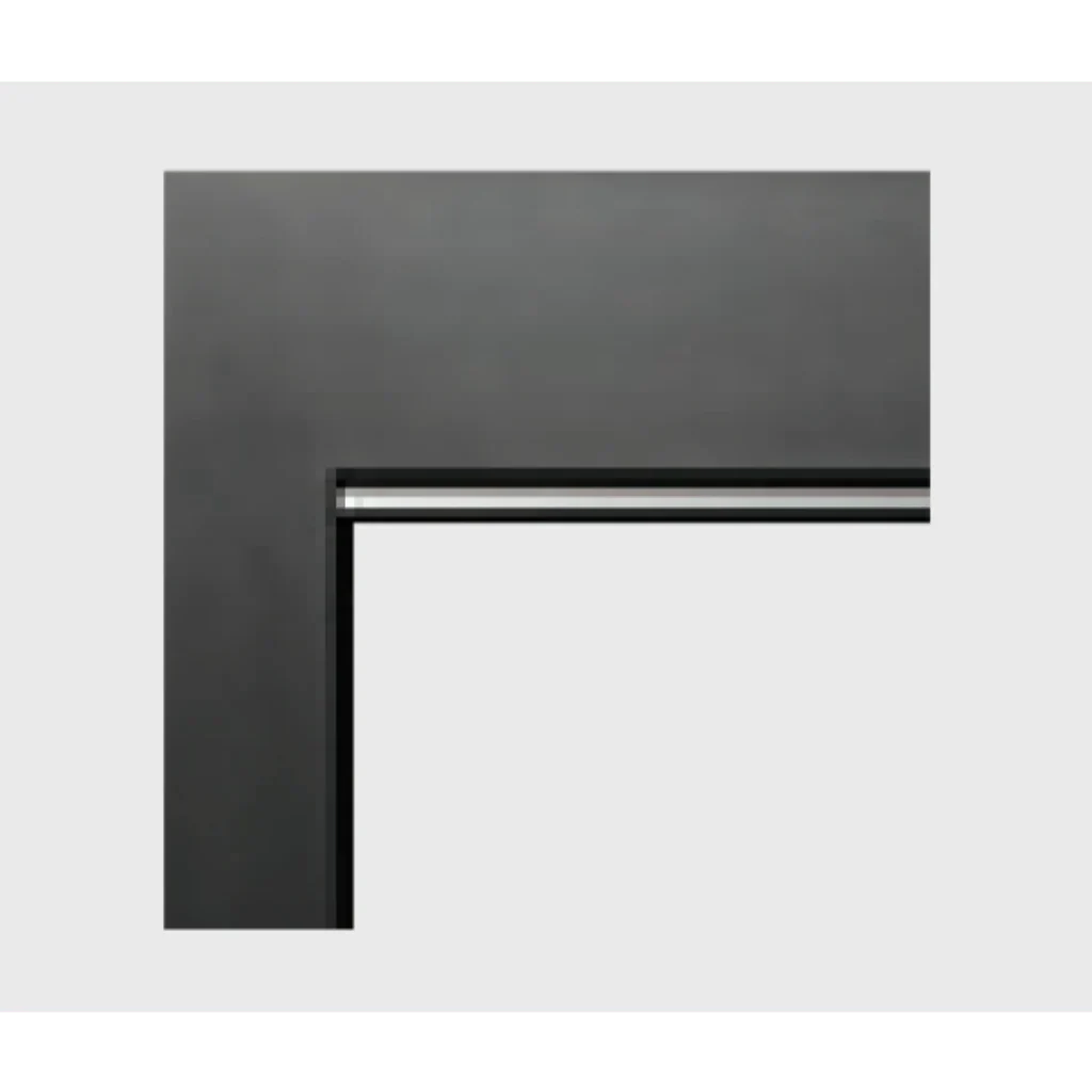 Kingsman - Flat Wall Black Surround for ZVC3622 Fireplaces
