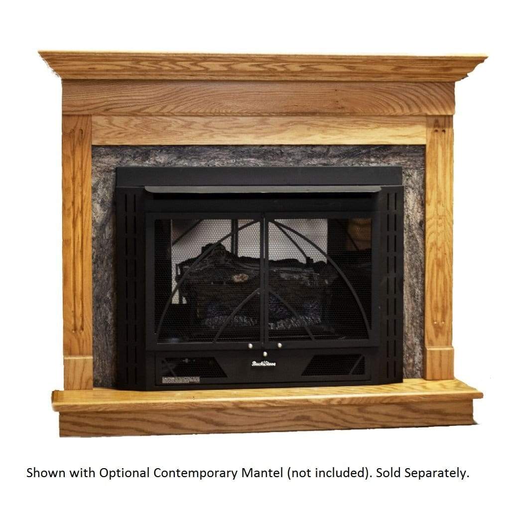 Buck Stove Model 34 Contemporary Vent Free Gas Stove With Blower