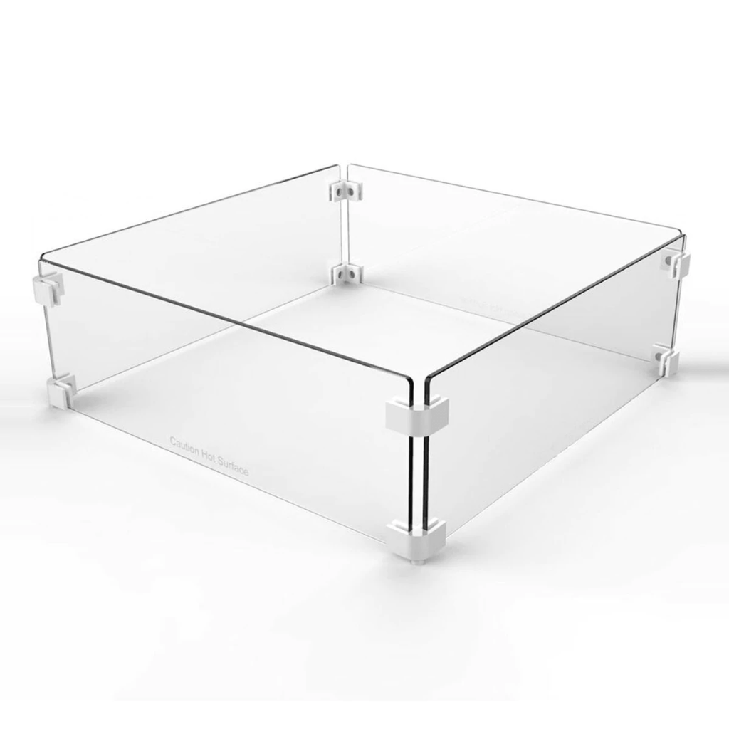 The Outdoor Plus - Square Tempered Glass Wind Guard