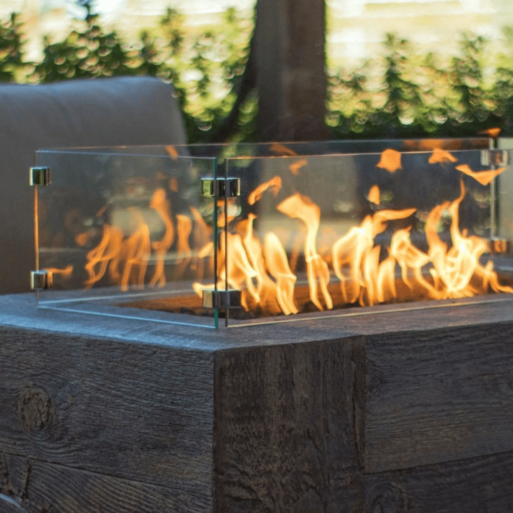 The Outdoor Plus - Square Tempered Glass Wind Guard