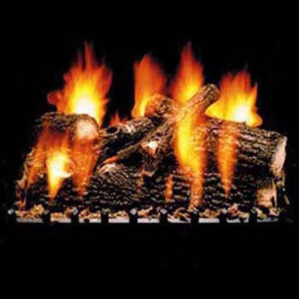 18" Oak Full Pan Vented Gas Log - Hargrove