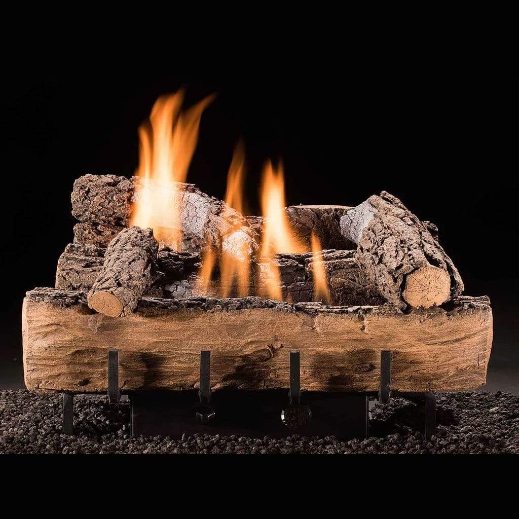 18" Weathered Oak Vent-Free Log Set with Millivolt Valve - Hargrove
