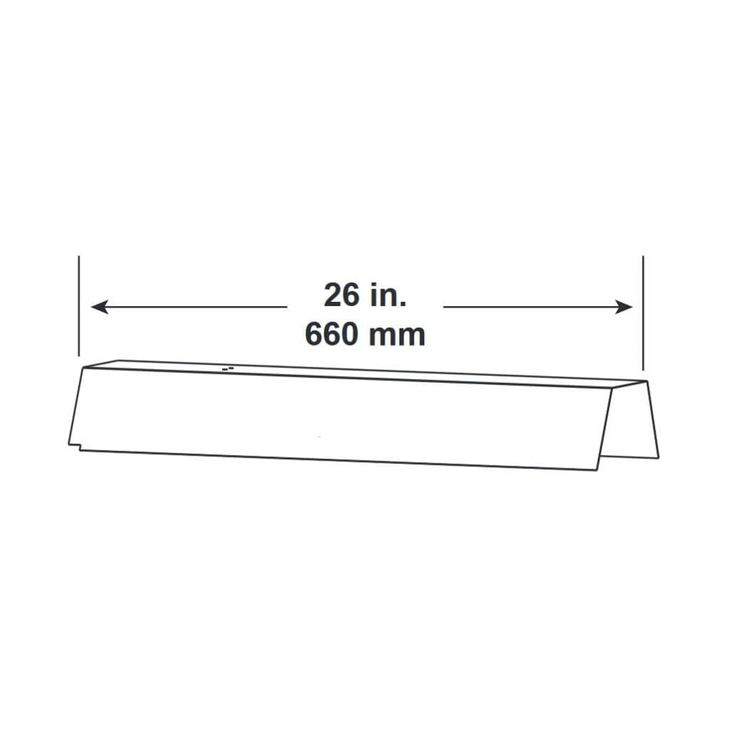 Majestic - 26" DVP-HSM-B 6-Pack Trimmable Heat Shield