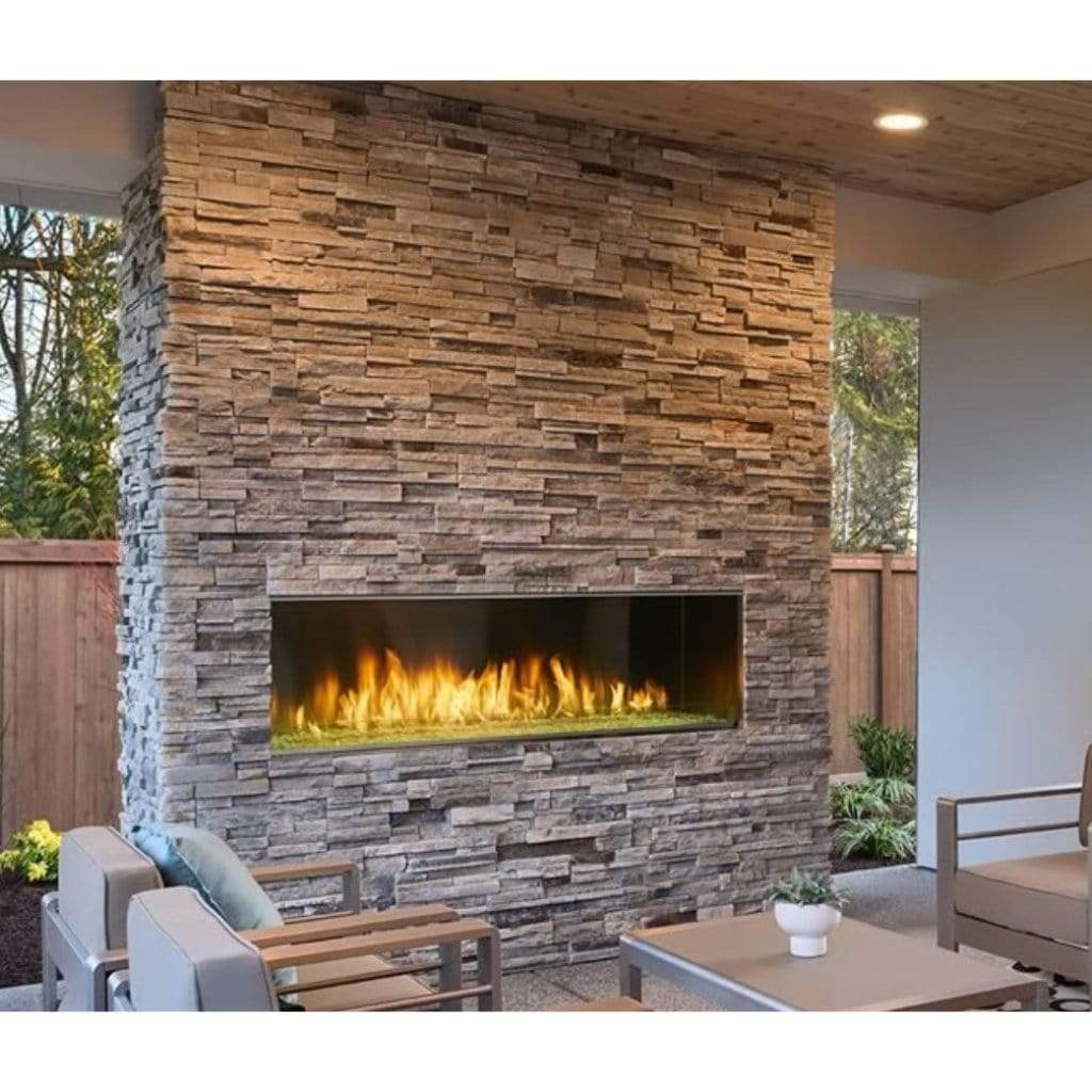 Majestic Lanai 48 Inch Vent Free Contemporary Linear Gas Fireplace