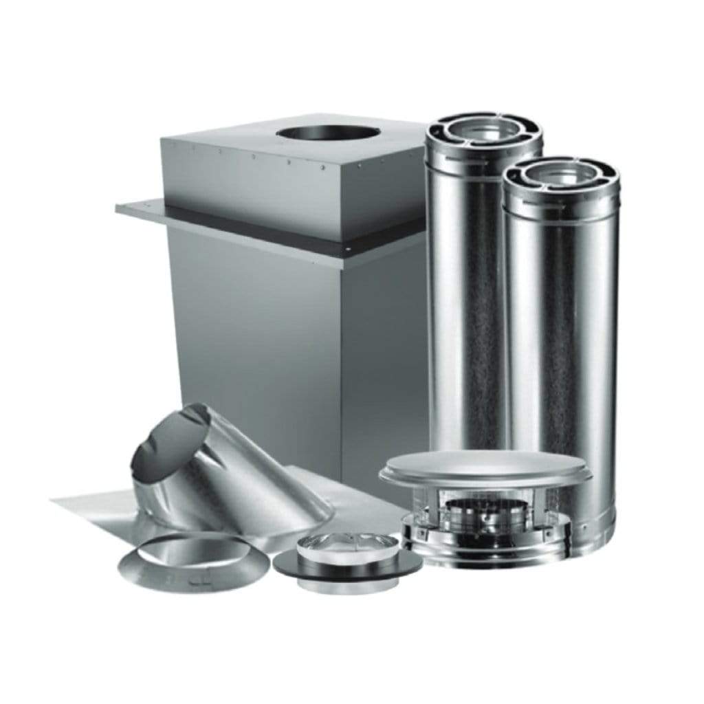 Majestic - 6" DuraPlus DV-6DP-KMFG Multi-Fuel Home Kit