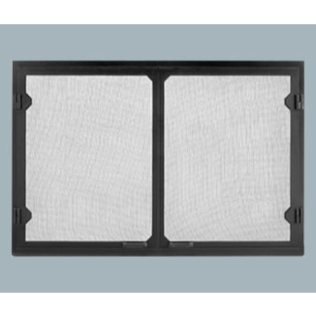 Majestic - Grand Vista Cabinet Style Mesh Doors for Sovereign Wood Burning Fireplace