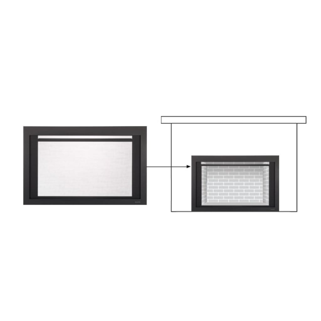 Majestic - Clean Screen Front for Jasper and Ruby Fireplace Inserts