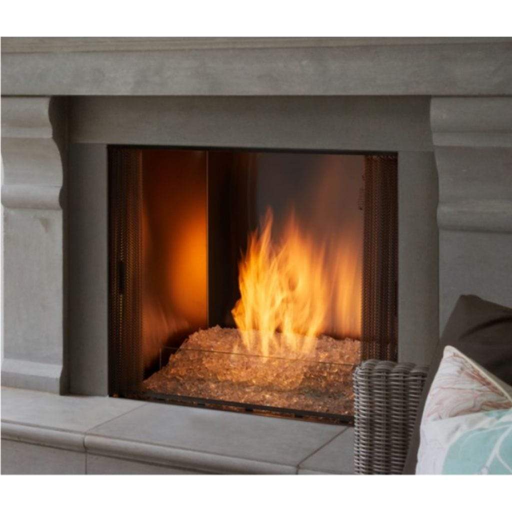 Majestic - Contemporary Hearth Kit for Courtyard Outdoor Fireplace