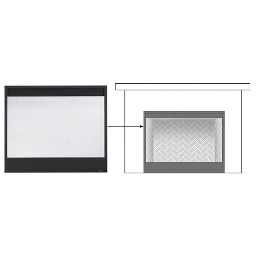Majestic - Decorative Mesh Screen Front for Meridian Series & Pearl II See-Through DV Fireplaces