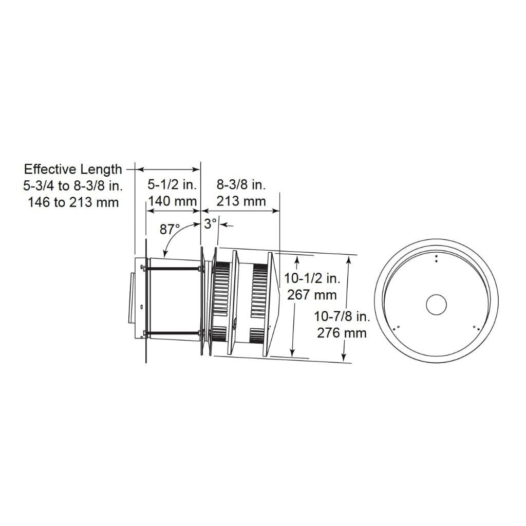Majestic - DVP-HRC-ZC-SS Horizontal High Rise Termination Cap