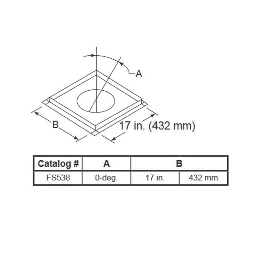 Majestic - FS538 Flat Firestop Spacer for SL1100 and SL400 Series Pipe
