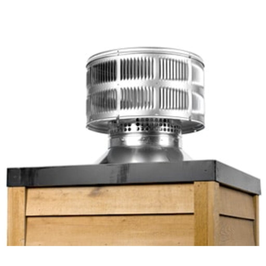 Majestic - TR444 Round Termination Cap with Storm Collar for SL400 Series Pipe