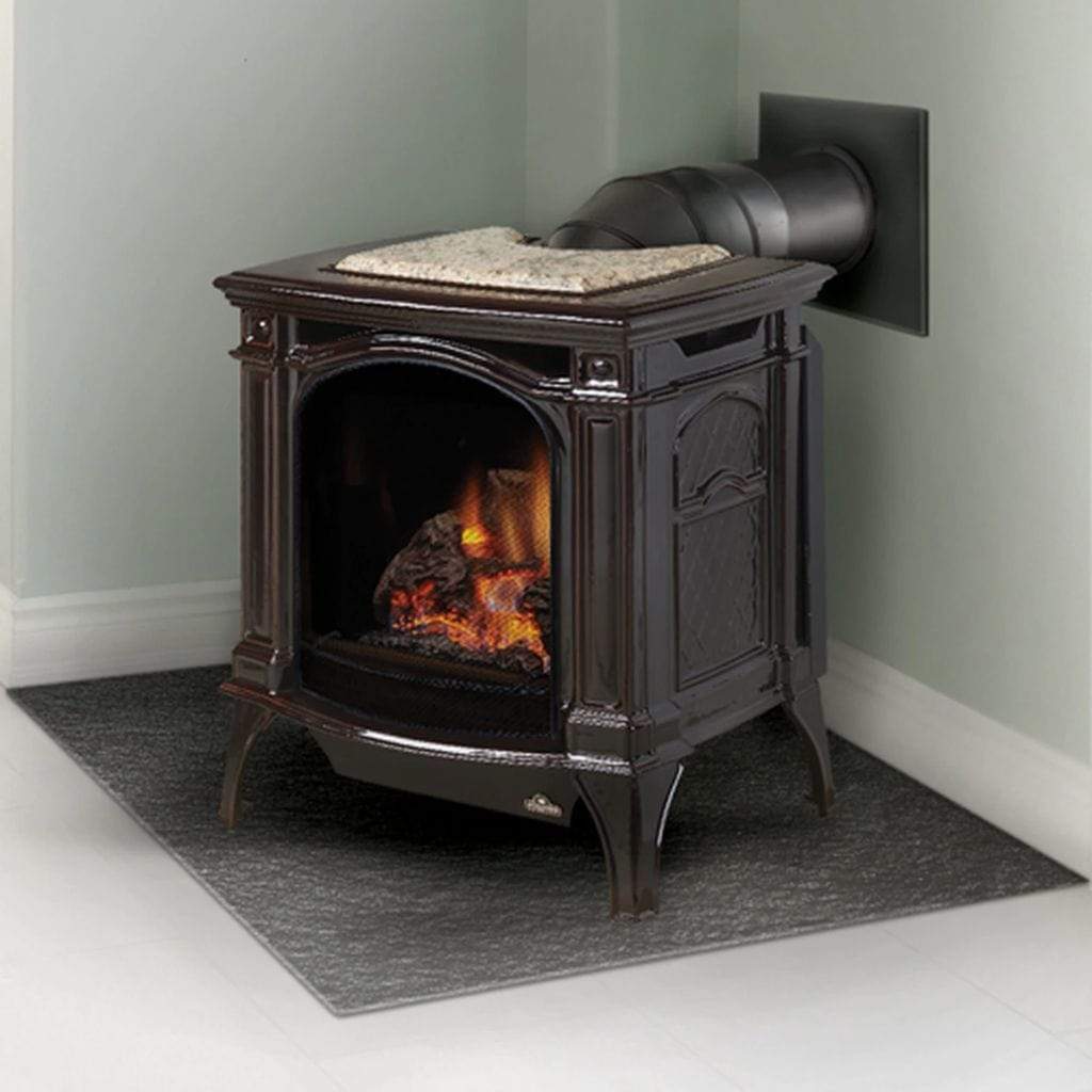 Napoleon 24 Inch Bayfield Cast Iron Freestanding Direct Vent Gas Stove