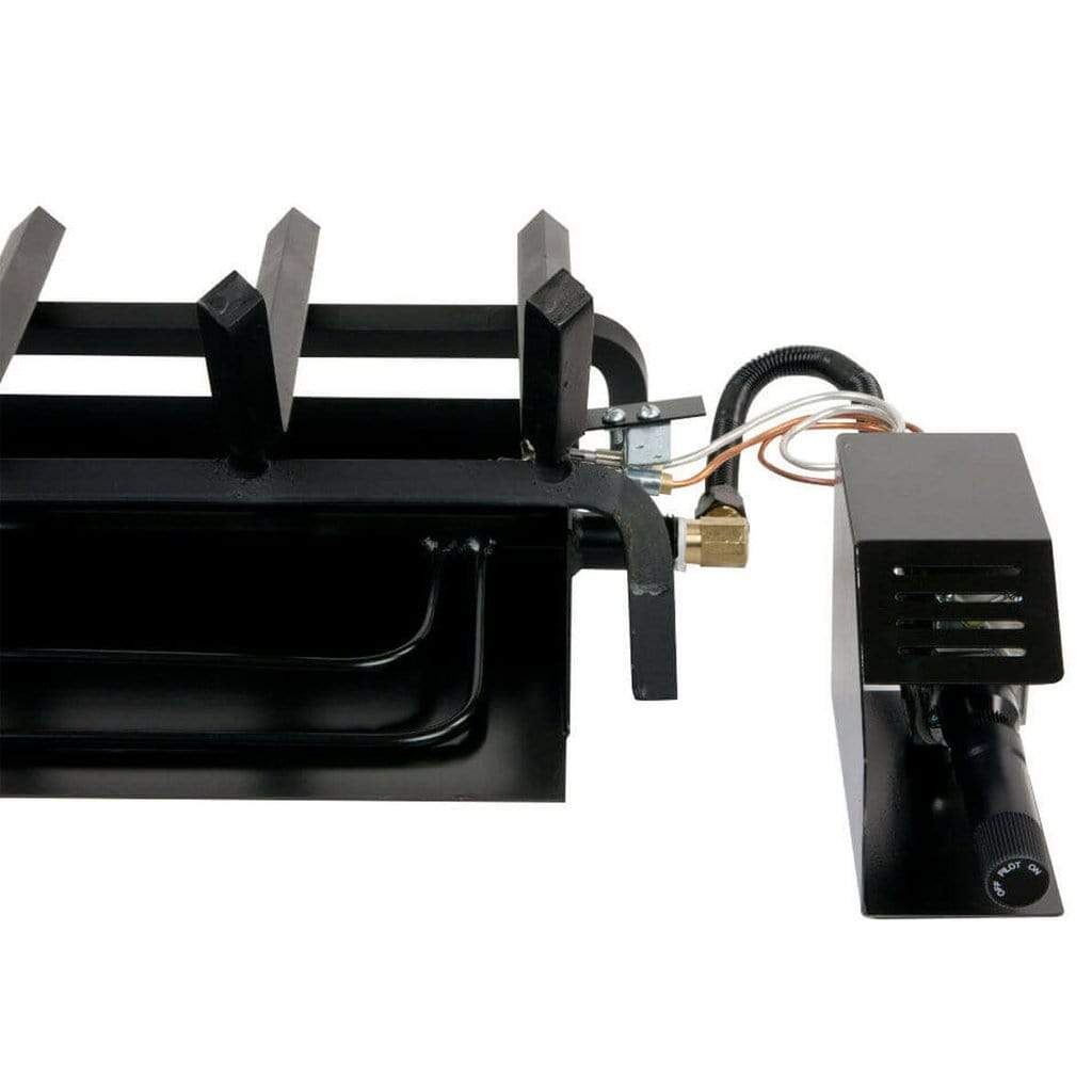 Rasmussen - 21" Hearth Elegance: Flaming Ember Burner & Grate Kit
