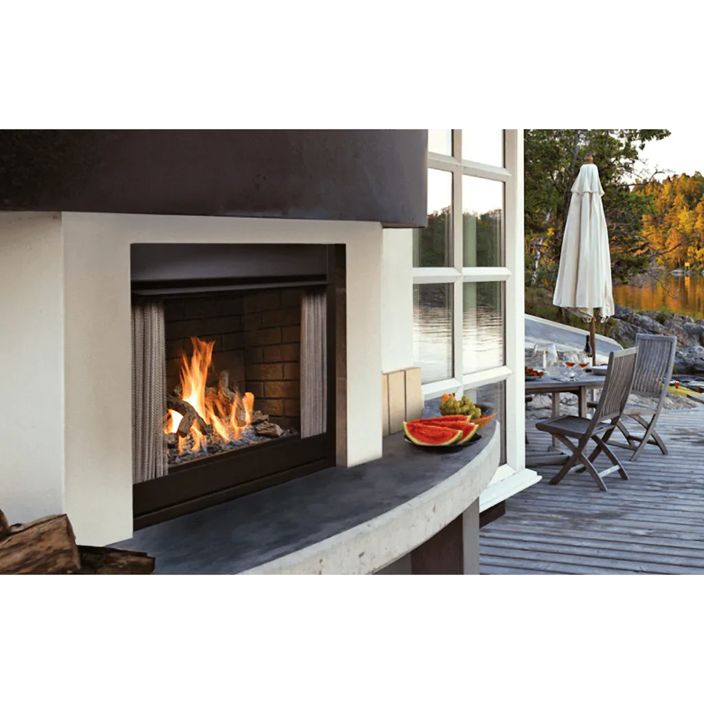 Kingsman 42 Inch OFP42N Stainless Steel Outdoor Millivolt Gas Fireplace