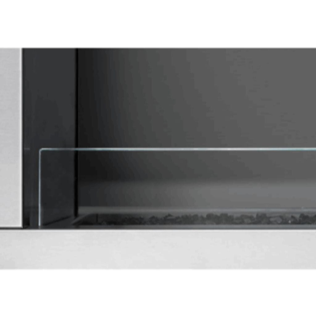 Empire | Carol Rose 60" Taller Deflector Glass for Windy Applications Linear Fireplace Accessory