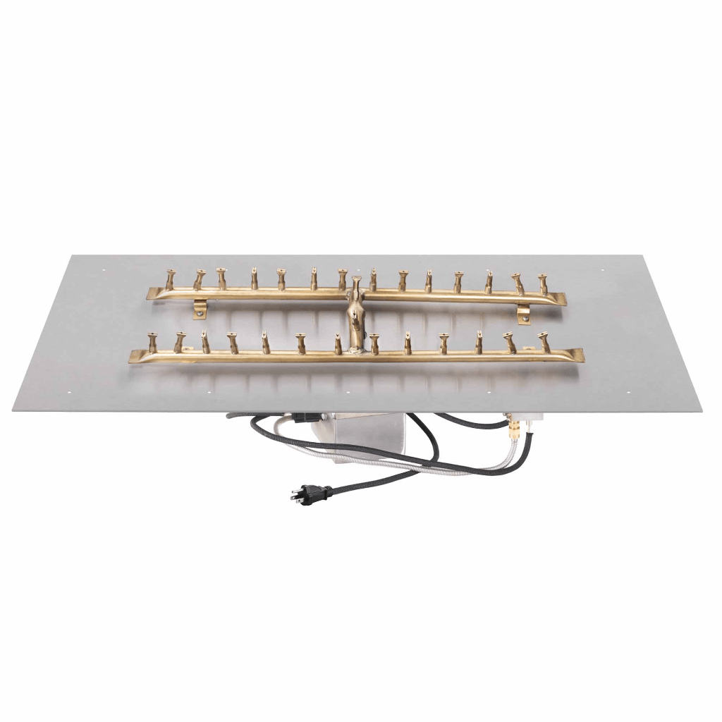 The Outdoor Plus - Rectangular Flat Pan With Brass 'H' Bullet Burner