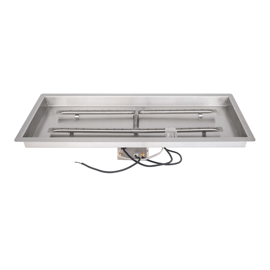 The Outdoor Plus - Rectangular Drop In Pan With Stainless Steel 'H' Burner