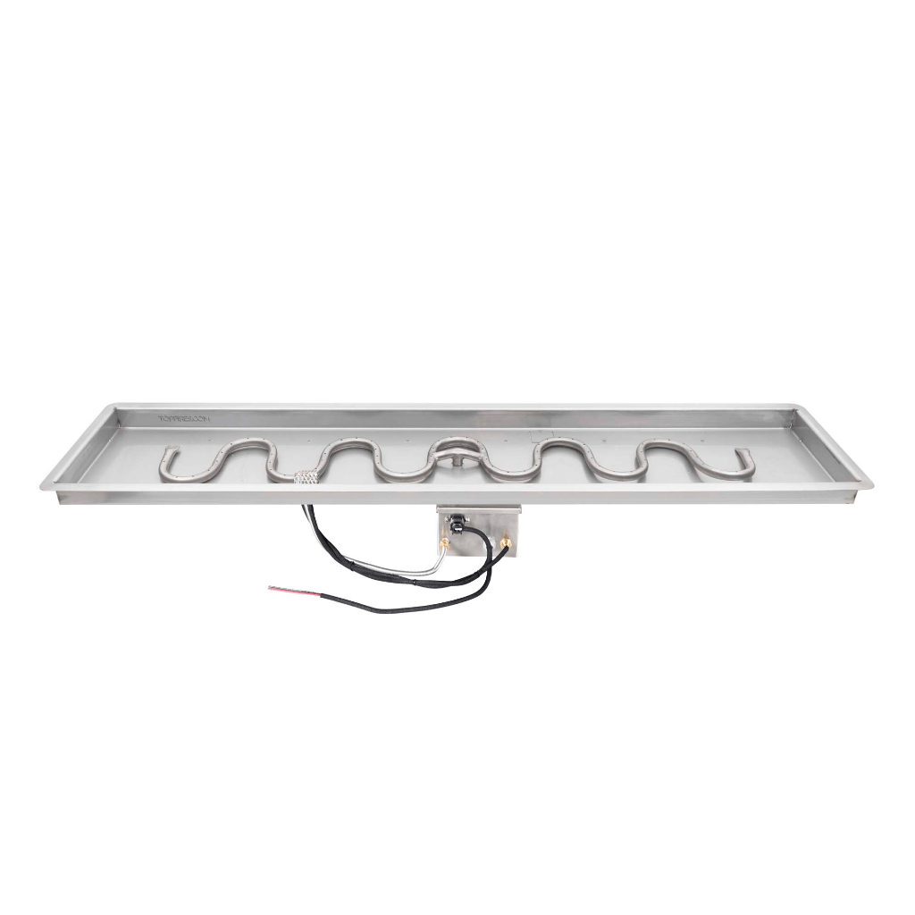 The Outdoor Plus - Rectangular Drop In Pan With Stainless Steel Switchback Burner