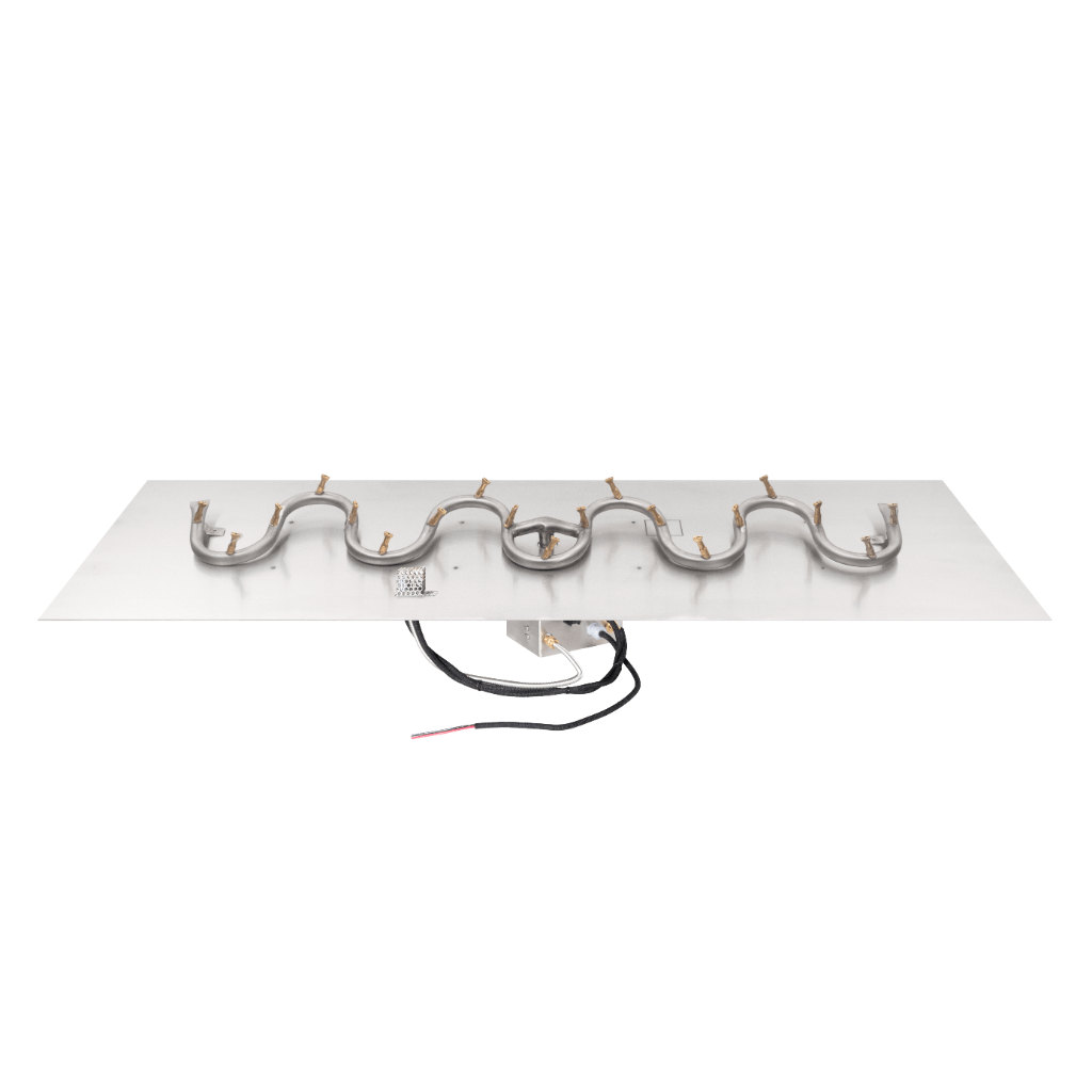 The Outdoor Plus - Rectangular Flat Pan With Stainless Steel Switchback Bullet Burner