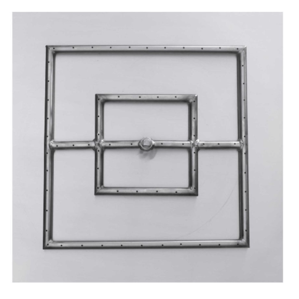 The Outdoor Plus - Square Flat Pan With Stainless Steel Square Burner