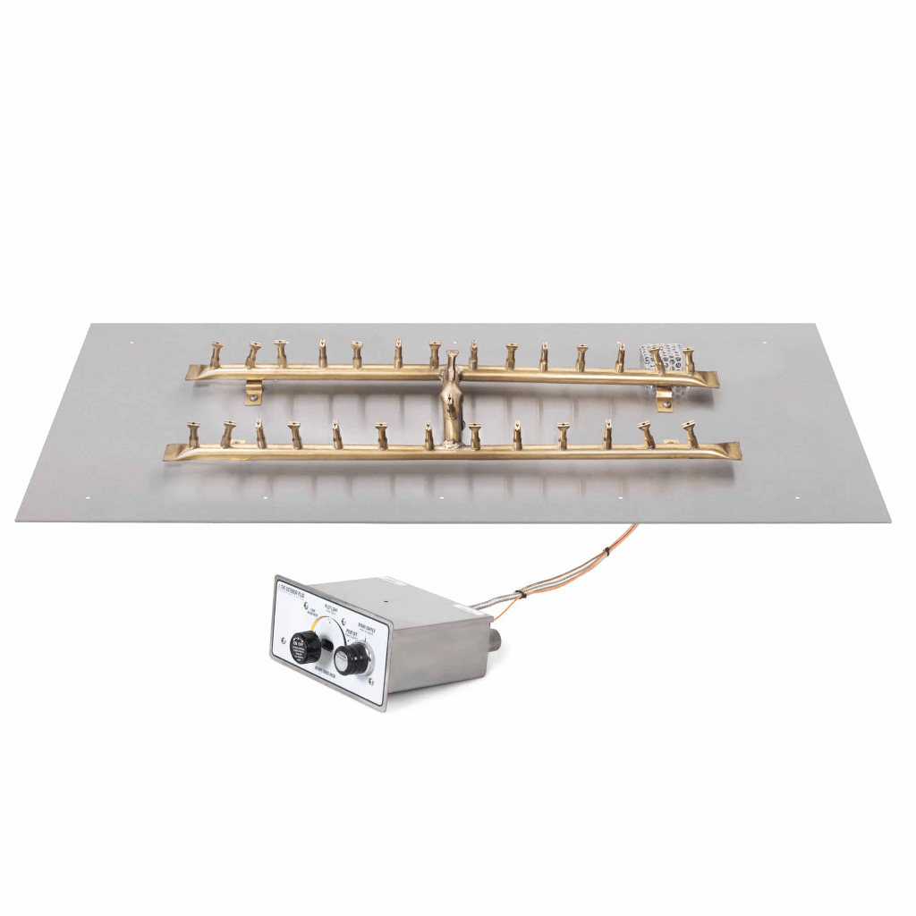 The Outdoor Plus - Rectangular Flat Pan With Brass 'H' Bullet Burner