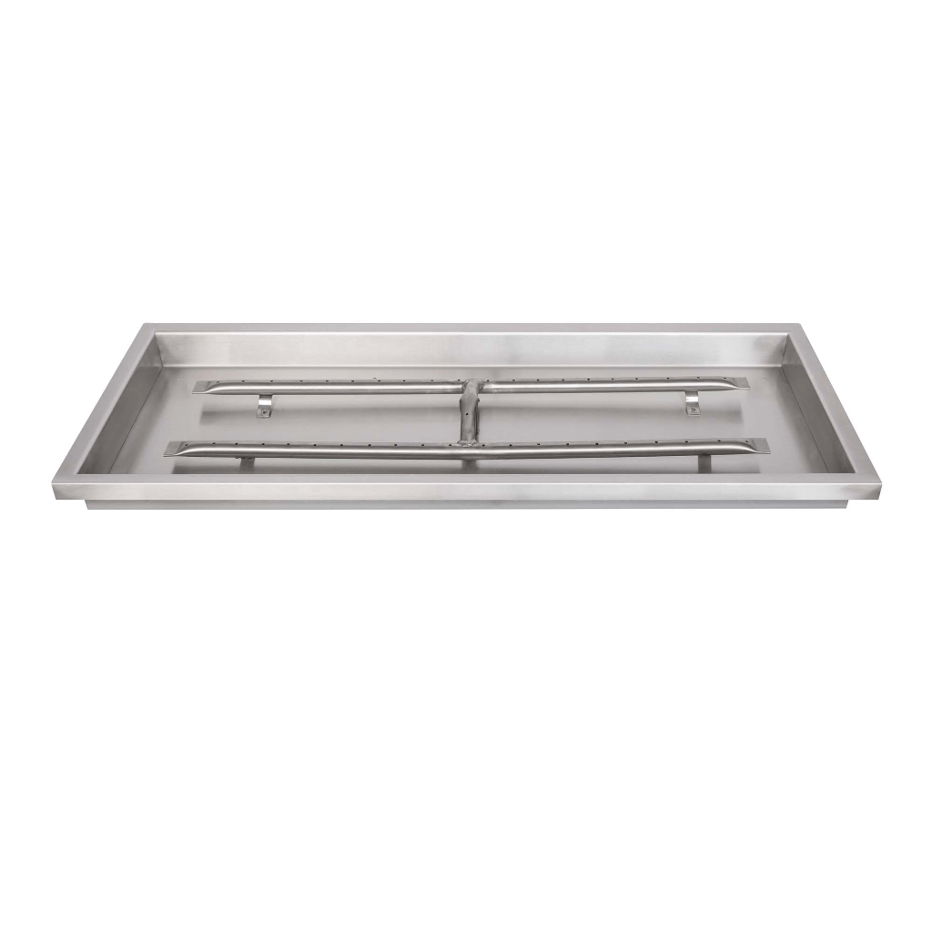 The Outdoor Plus - Rectangular Drop In Pan With Stainless Steel 'H' Burner
