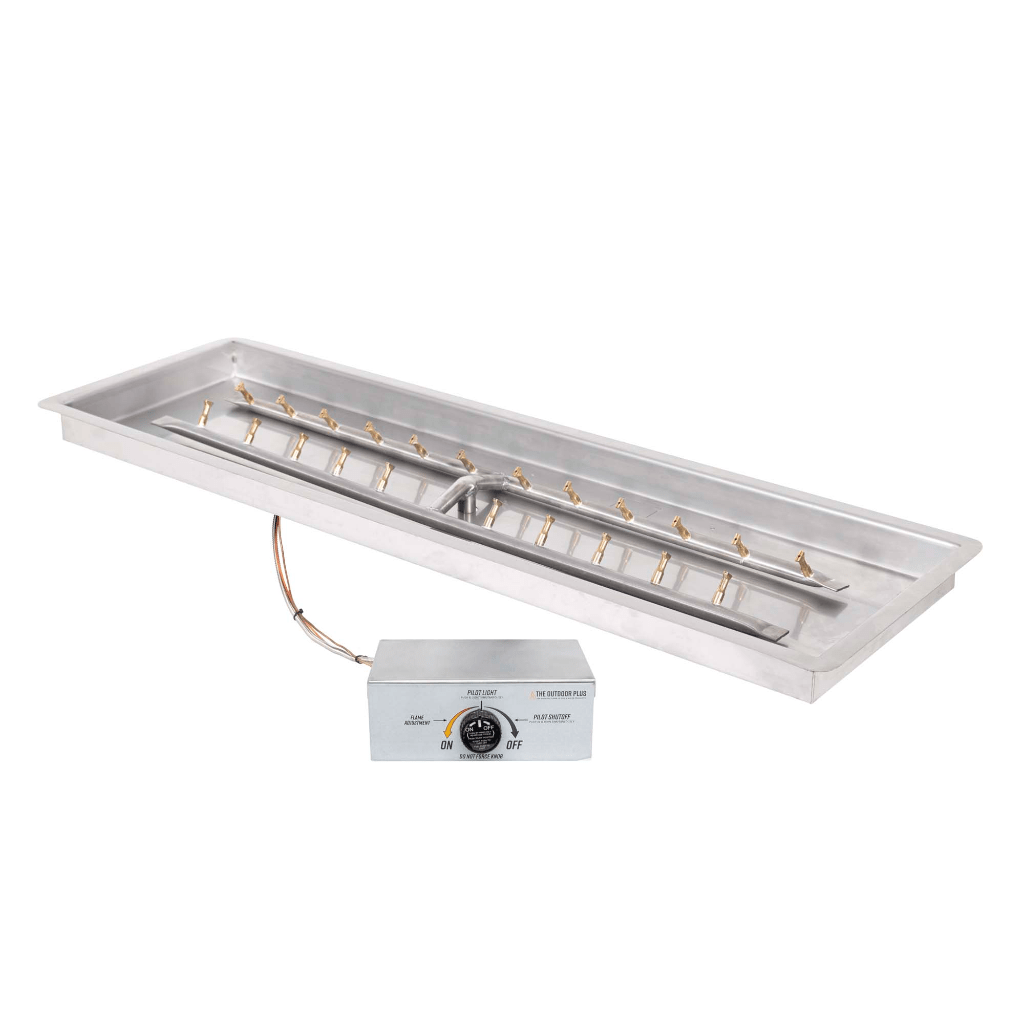 The Outdoor Plus Rectangular Drop-in Pan With 'H' Bullet Burner