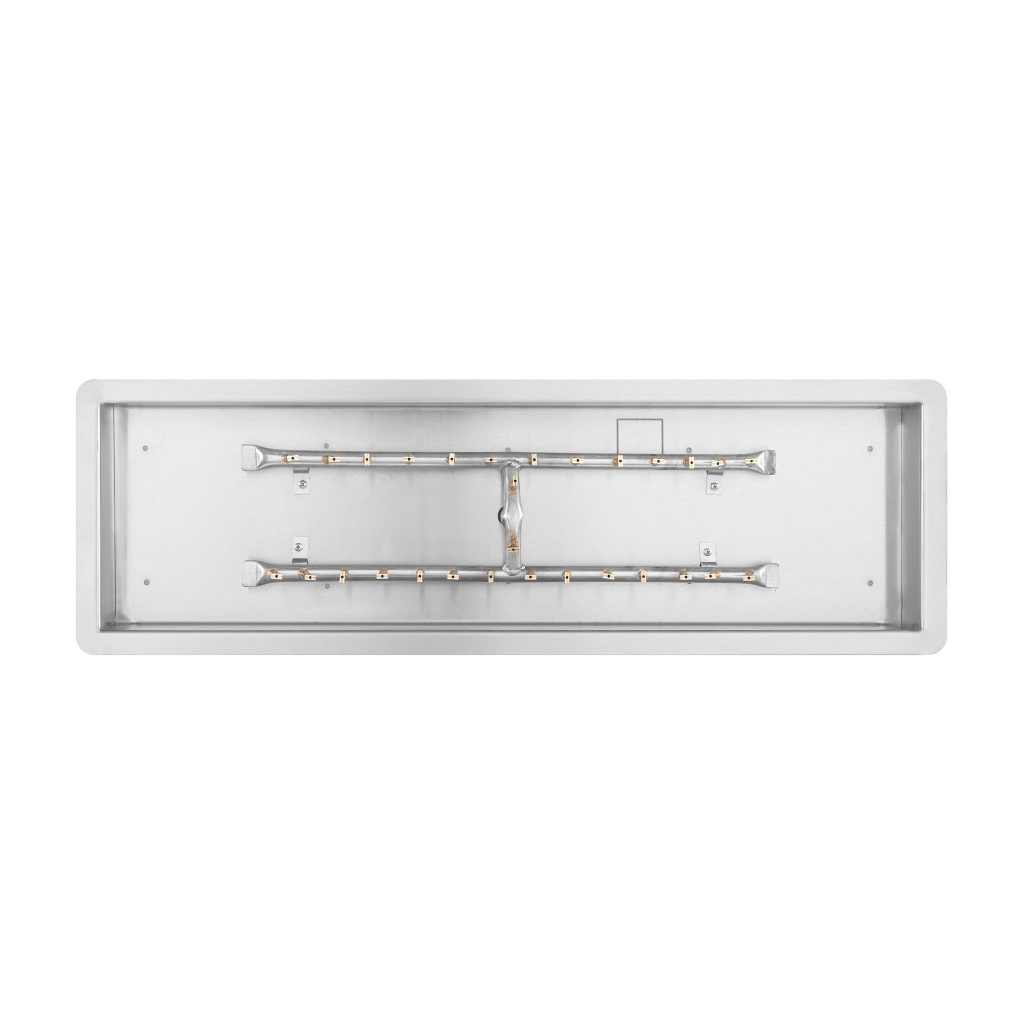 The Outdoor Plus Rectangular Drop-in Pan With 'H' Bullet Burner