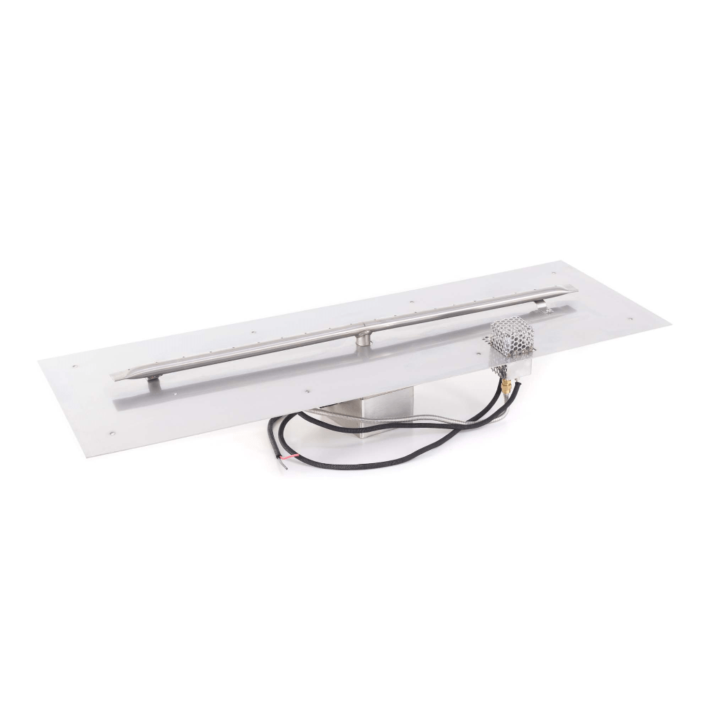 Rectangular Flat Pan With Stainless Steel Linear Burner by The Outdoor Plus