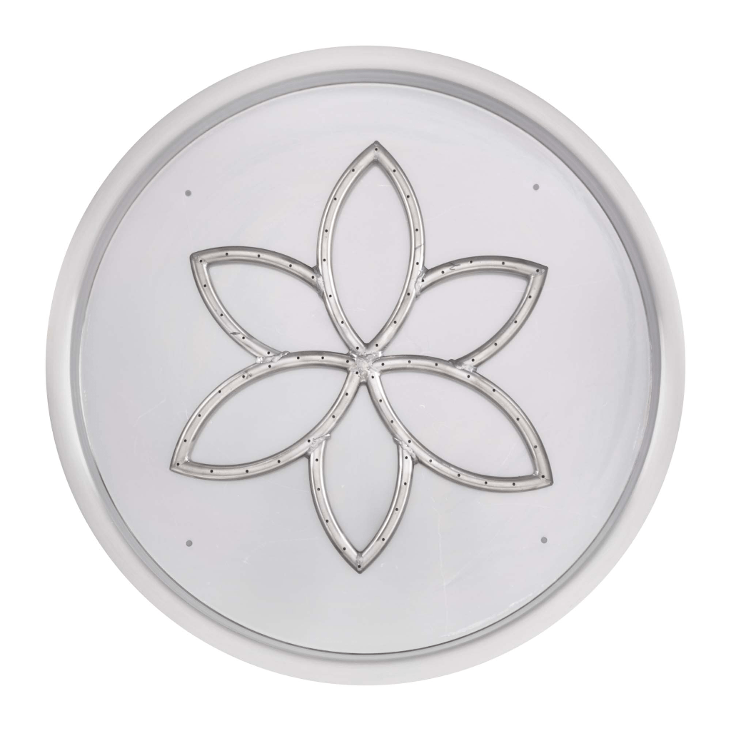 The Outdoor Plus - Round Drop-in Pan With Stainless Steel Lotus Burner