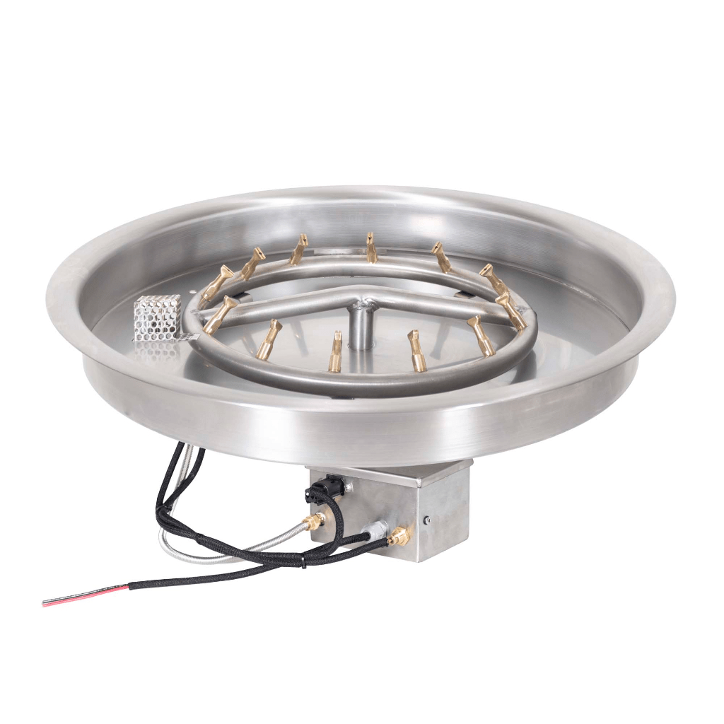 The Outdoor Plus - Round Drop-in Pan With Stainless Steel Round Bullet Burner