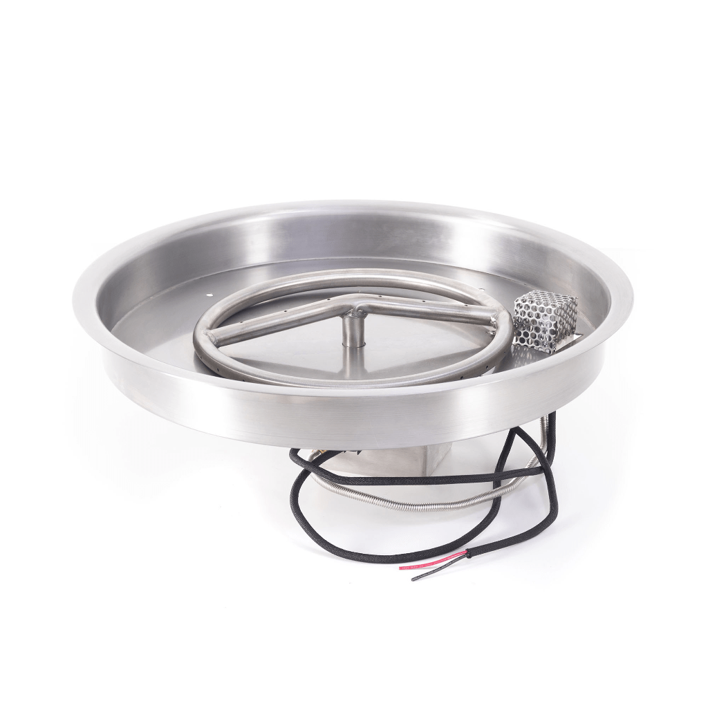 The Outdoor Plus - Round Drop-in Pan With Stainless Steel Round Burner
