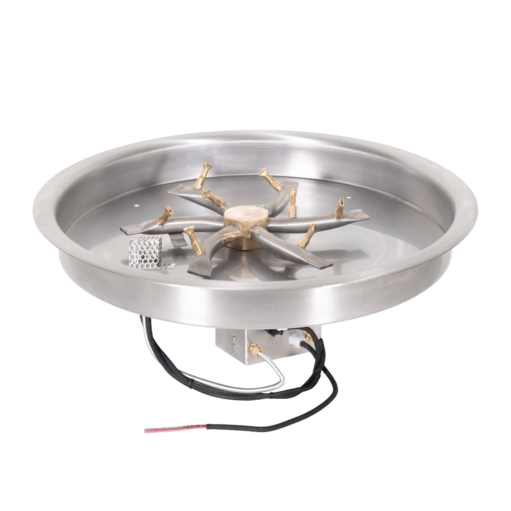 The Outdoor Plus - Round Drop-in Pan With Stainless Steel Triple 'S' Bullet Burner