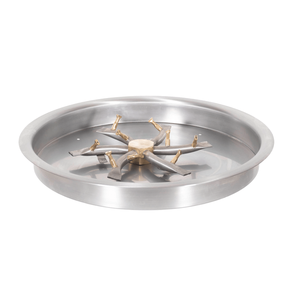 The Outdoor Plus - Round Drop-in Pan With Stainless Steel Triple 'S' Bullet Burner