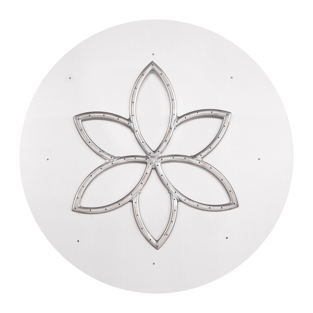 The Outdoor Plus - Round Flat Pan With Stainless Steel Lotus Burner